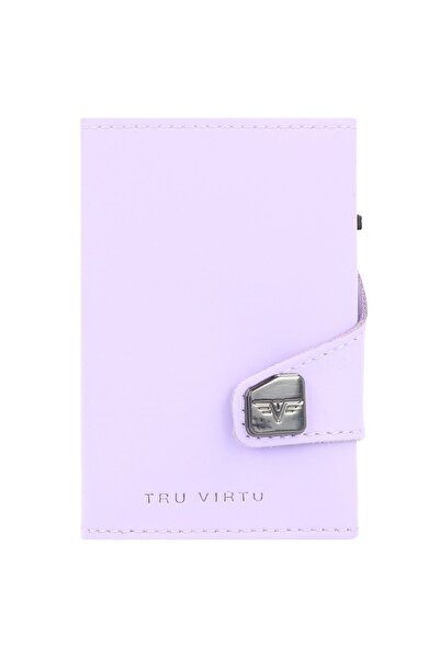 Tru Virtu Click & Slide Kreditkartenetui Geldbörse RFID Leder 6,5 cm