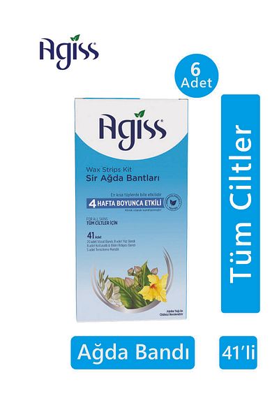 AGISS 41' Waxing Strips - 6 Pieces for All Skin