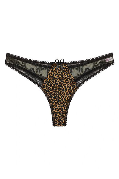 DEFNADA Σλιπ Bato με φανταχτερό Leopard Print Liona Plus Size