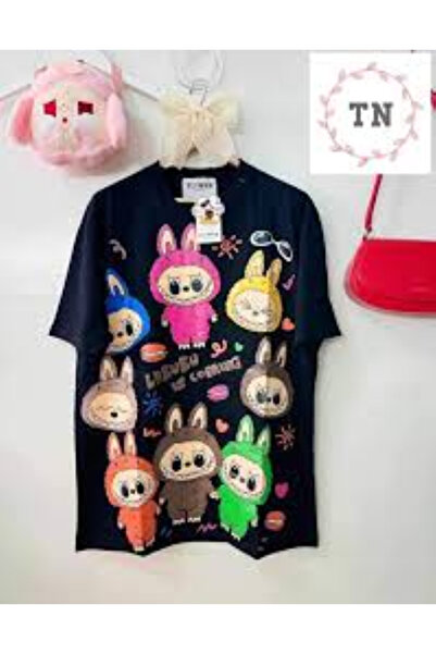 PENTHİLUS Унисекс тениска от органичен памук с карикатурен щампа