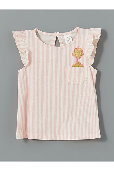 LC Waikiki Embroidered Frilly Baby Girl T-Shirt and Leggings Set of 2