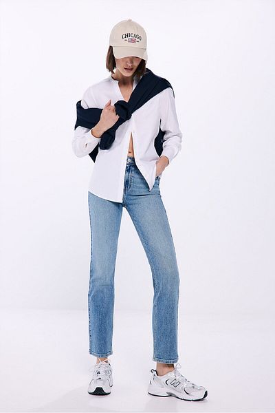 Springfield Mandarin Collar Oxford Shirt