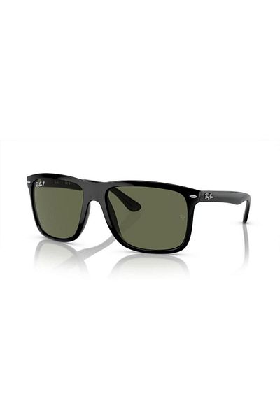 Ray-Ban Ray Ban Unisex Square Boyfriend Two Sunglasses- Rb 4547 - Lense Size:57mm - Black