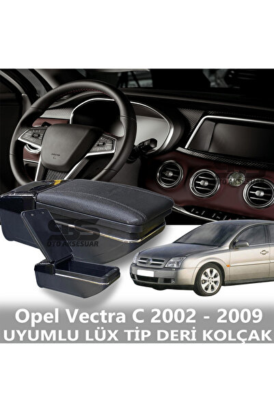 STS Oto Aksesuar Opel Vectra C 2002 - 2009 Uyumlu Premium  Deri Kol Dayama Ko...