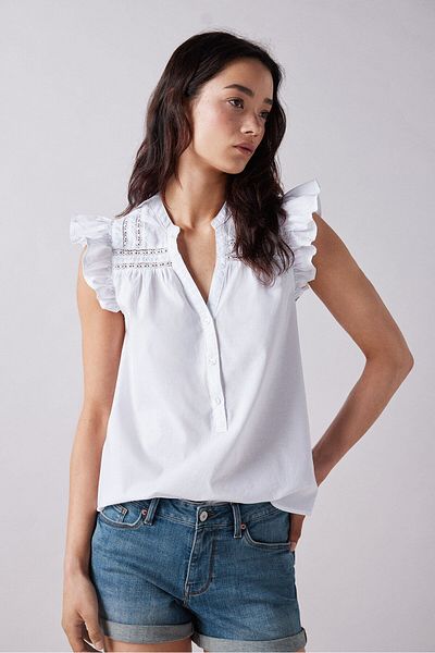 Springfield Lace Insert Blouse