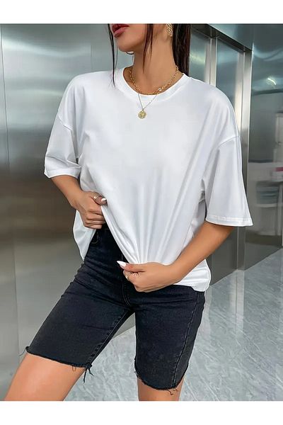 KİM Kİ O Women's Oversize Comfortable Cut Slap Low Sleeve