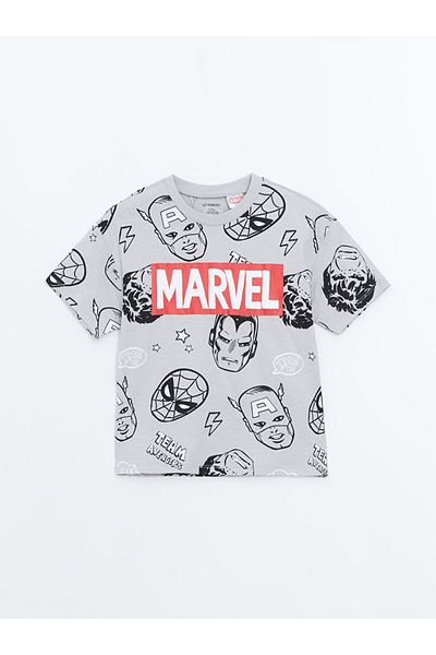 LC Waikiki New Season Marvel Printed Boys' T-Shirt and Leggings 2-Piece - S5Dd37Z1