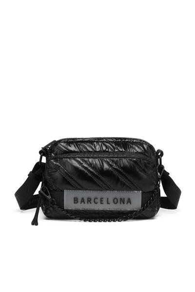 BARCELONA 21K Geantă Barcelona pentru femei cu curea din material strălucitor...