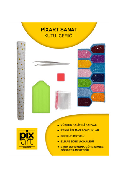 pixartsanat Göle Çıkan Yol PixArt Sanat Elmas Mozaik Tablo 40x60