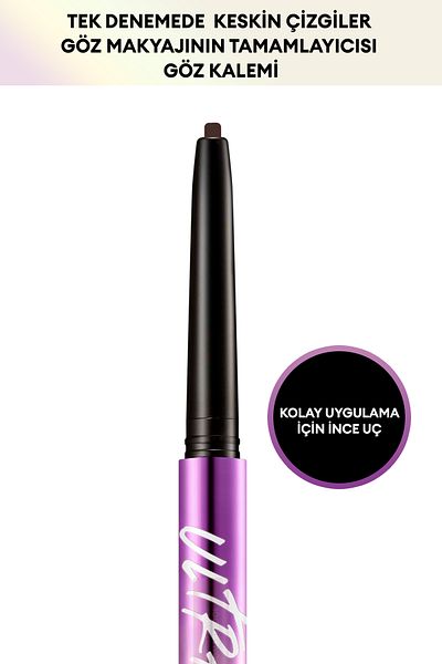 Missha Fine Tip Waterproof Eye Liner Thin Pencil Liner for Smooth Drawing (Real Brown)