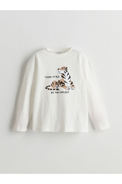 LC Waikiki Crew Neck Printed Baby Boy T-Shirt