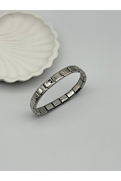 ilvesa shop İtalyan Charm Çelik Bileklik Yıldız Desenli