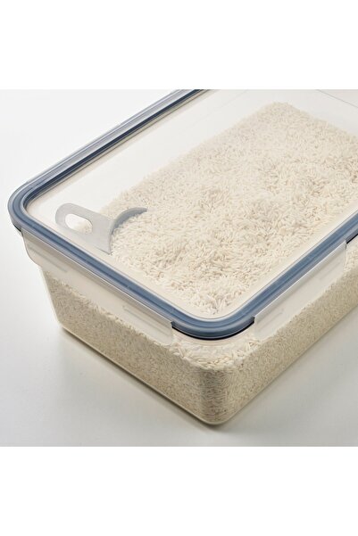 erorex Food container with lid, rectangular/plastic, 5.2 l