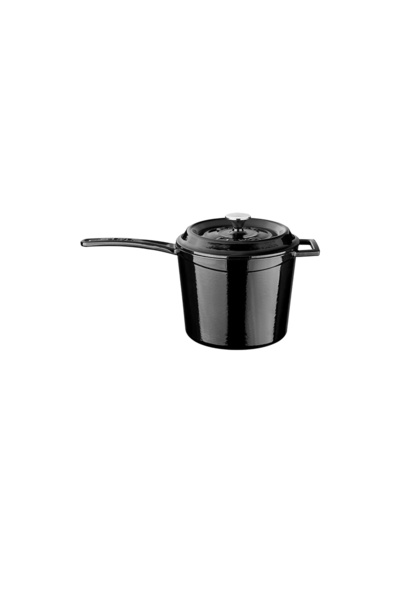 Lava Die-Cast Round Sauce Pot. Cast Iron Solid Handle Trendy Series Diameter (Ø18 Cm.