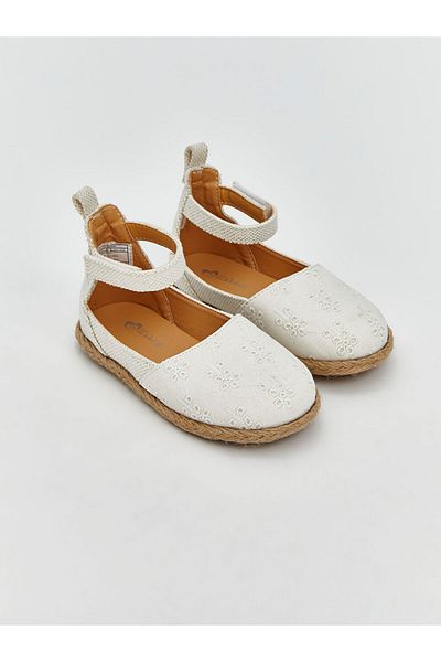 LC Waikiki Μπαλαρίνες LCW STEPS Μπεζ Λουλούδι Κεντημένες Μπαλαρίνες