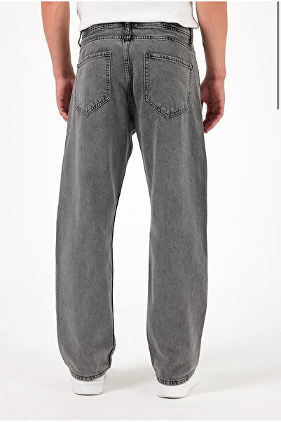 More Erkek Gri Baggy Jeans