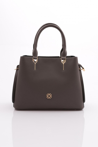 DGN Geantă gri pentru femei cu fermoar - 211243622