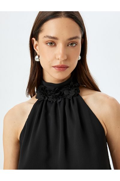 Koton black Halter Neck Blouse