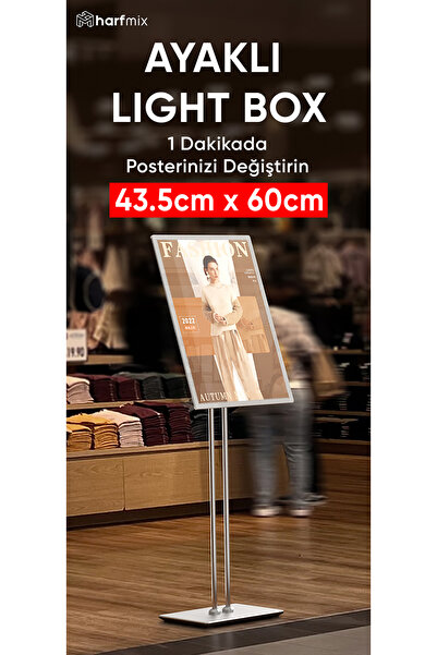 Harfmix Ayaklı Lightbox tabela