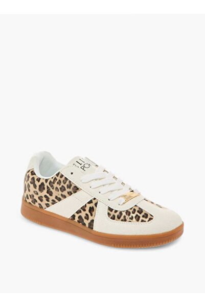 ELLE Women's Animal Print Sneakers with Lace-Up Closure