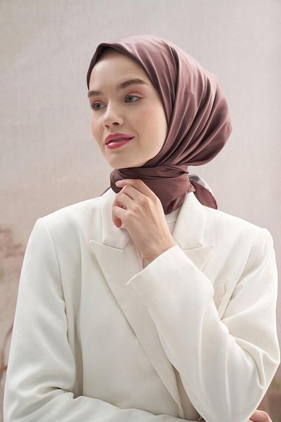carell Bitter Brown Twill Scarf