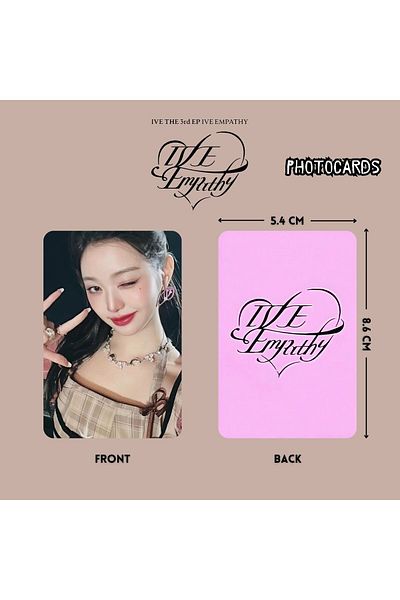 Kpop Dünyasi You Ver. for "Empathy" Photocard Candy Ive. Investigation Set