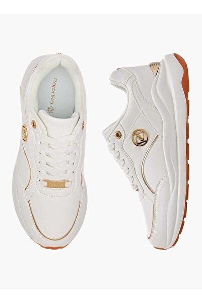 Paprika حذاء رياضي مقسم إلى أجزاء مع لمسات معدنية وإغلاق برباط