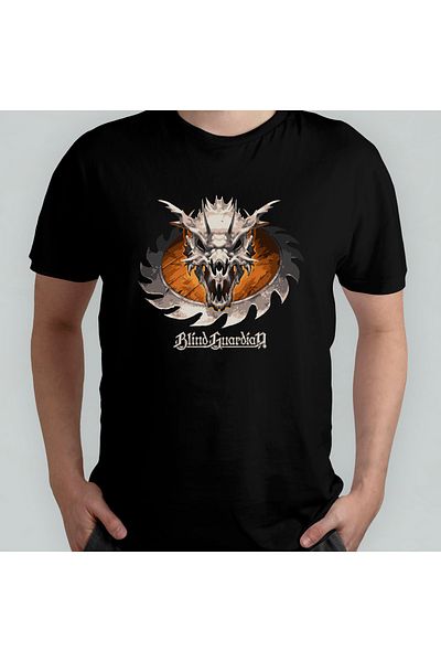 Pixxa Blind Guardian - Metal - Rock Crew Neck 100% βαμβακερό μπλουζάκι Μοντέλο 1