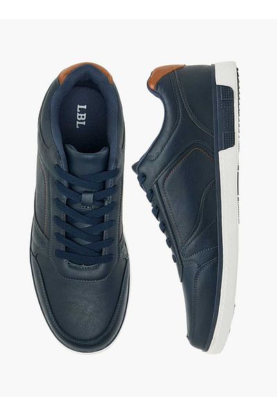 LBL by Shoexpress LBL by Shoexpress Panelled Ankle Sneakers with Lace-Up Closure