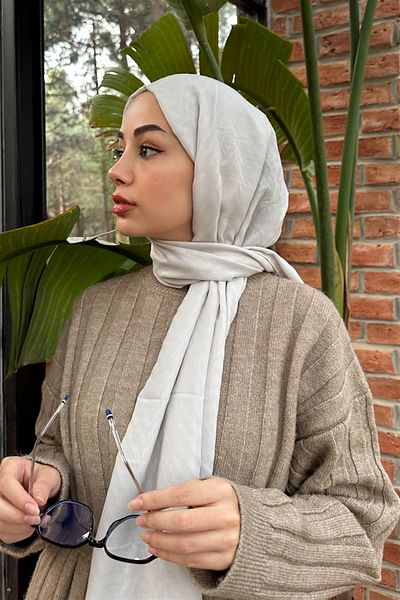 carell Silver Color Shura's Choice Fasone Jacquard Shawl