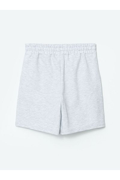LC Waikiki Xside Gray Women's Elastic Waist Shorts
