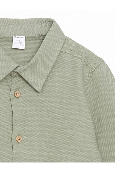 LC Waikiki Lcw Kids Long Sleeve Basic Boy's Shirt