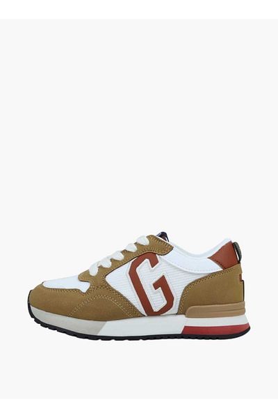 GAP Boys' Panelled Sneakers with Lace-Up Closure - NEW YORK II