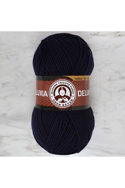 Ören Bayan Deluxia Hand Knitting Thread 100 gr Color 019 Navy Blue