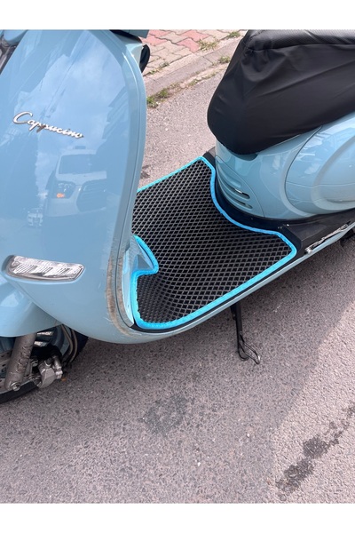 EVACARS Arora Cappucino Premium Eva Motosiklet Paspası Siyah-turkuaz