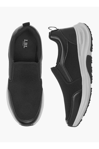 LBL by Shoexpress LBL by Shoexpress Panelled Slip-On Sneakers with Pull Tabs