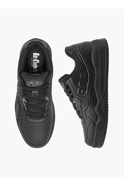 Lee Cooper Men's Panelled Sneakers with Lace-Up Closure