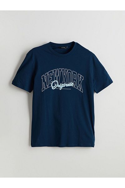LC Waikiki Tricou pentru bărbați din bumbac pieptănat cu decolteu