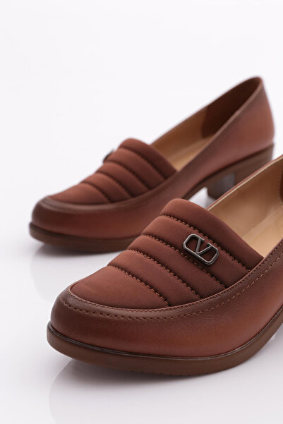 DGN Kadın Topuklu Ayakkabı Taba 341533648