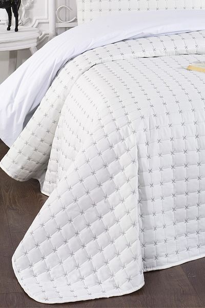 Levanzo Alden Cream Gray Single Bedspread
