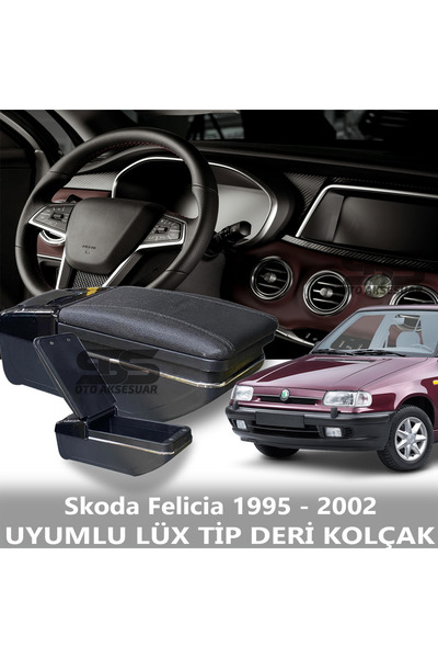 STS Oto Aksesuar Opel Vectra B 1995 - 2002 Uyumlu Premium  Deri Kol Dayama Ko...