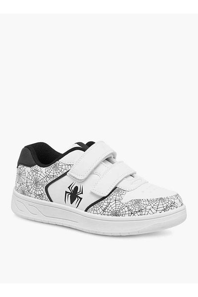 Marvel Spider-Man Print Sneakers with Hook and Loop Closure