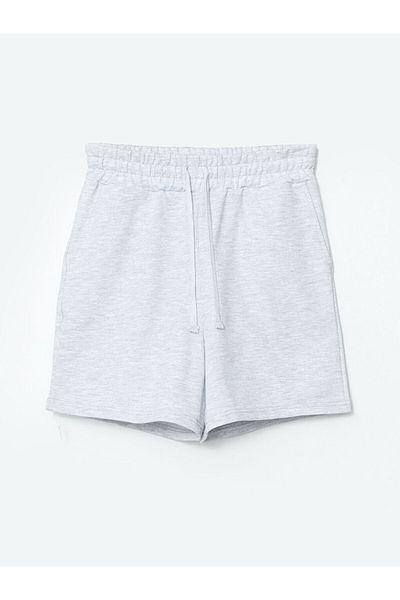 LC Waikiki Xside Gray Women's Elastic Waist Shorts