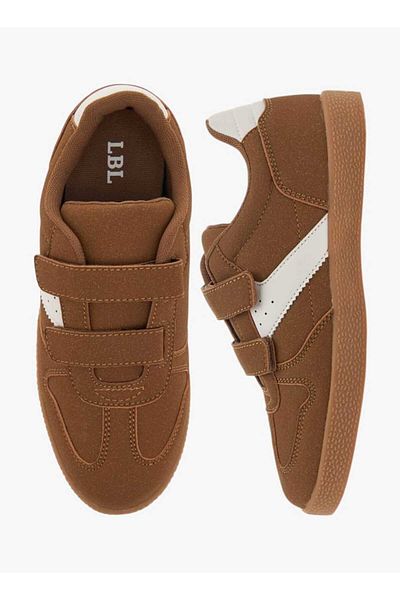 LBL by Shoexpress Panelled Ankle Sneakers with Hook and Loop Closure