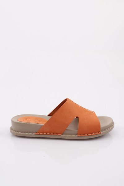 DGN P33 Women's Slippers Genuine Leather Pink Nubuck