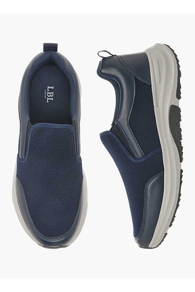 LBL by Shoexpress LBL by Shoexpress Panelled Slip-On Sneakers with Pull Tabs