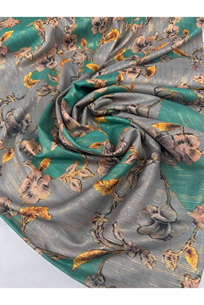 ipekkumaş Leva Desen Elbiselik Gömleklik Abayalık Simli Şifon Ürünümüz Adet O...