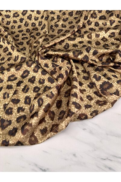 ipekkumaş Leopar Desen Elbiselik Gömleklik İpek Saten Kumaş ÜRÜNÜMÜZ ADET OLA...