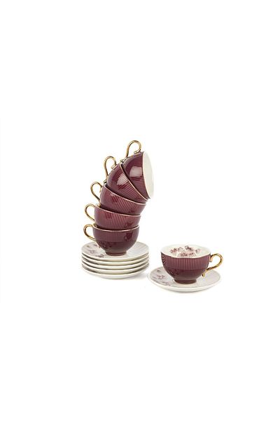 Mikasa Moor Plum 6-Piece Coffee Cup Set 120Cc