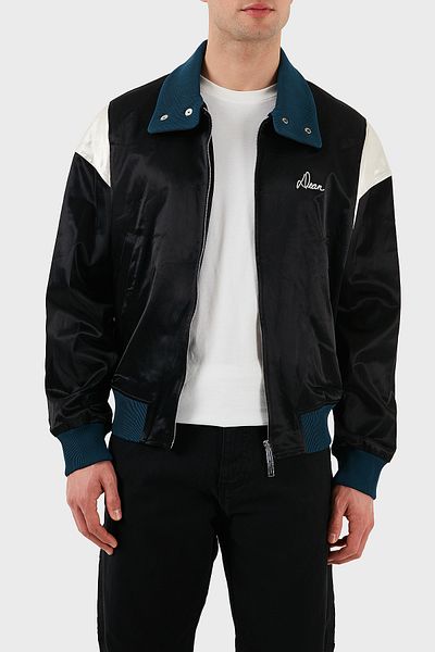 DSquared2 Stretch Cotton Regular Fit Stand Collar Color Block Jacket Men's Jacket S74Am1457 S78101 900